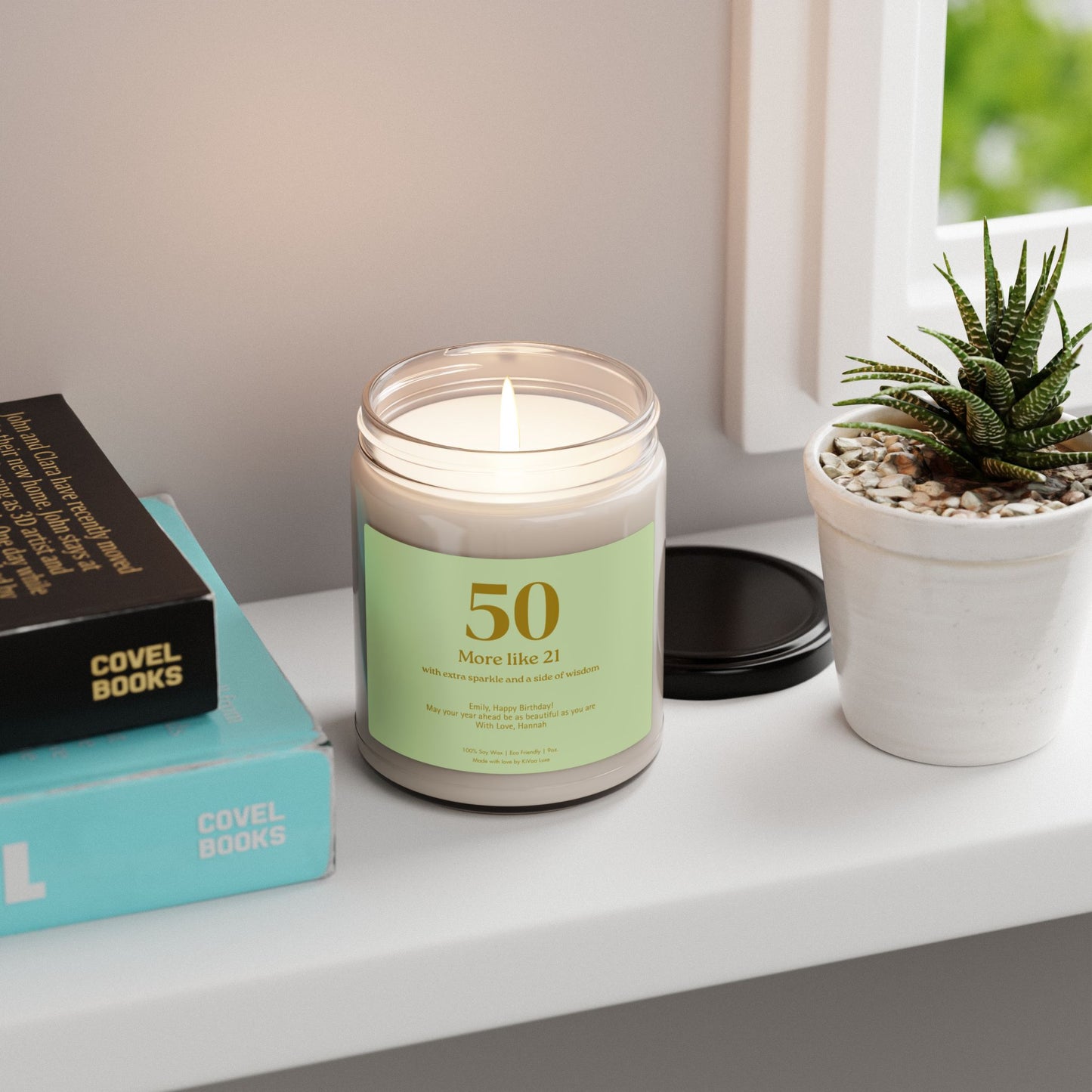 Personalized Funny 50th Birthday Gift Candle