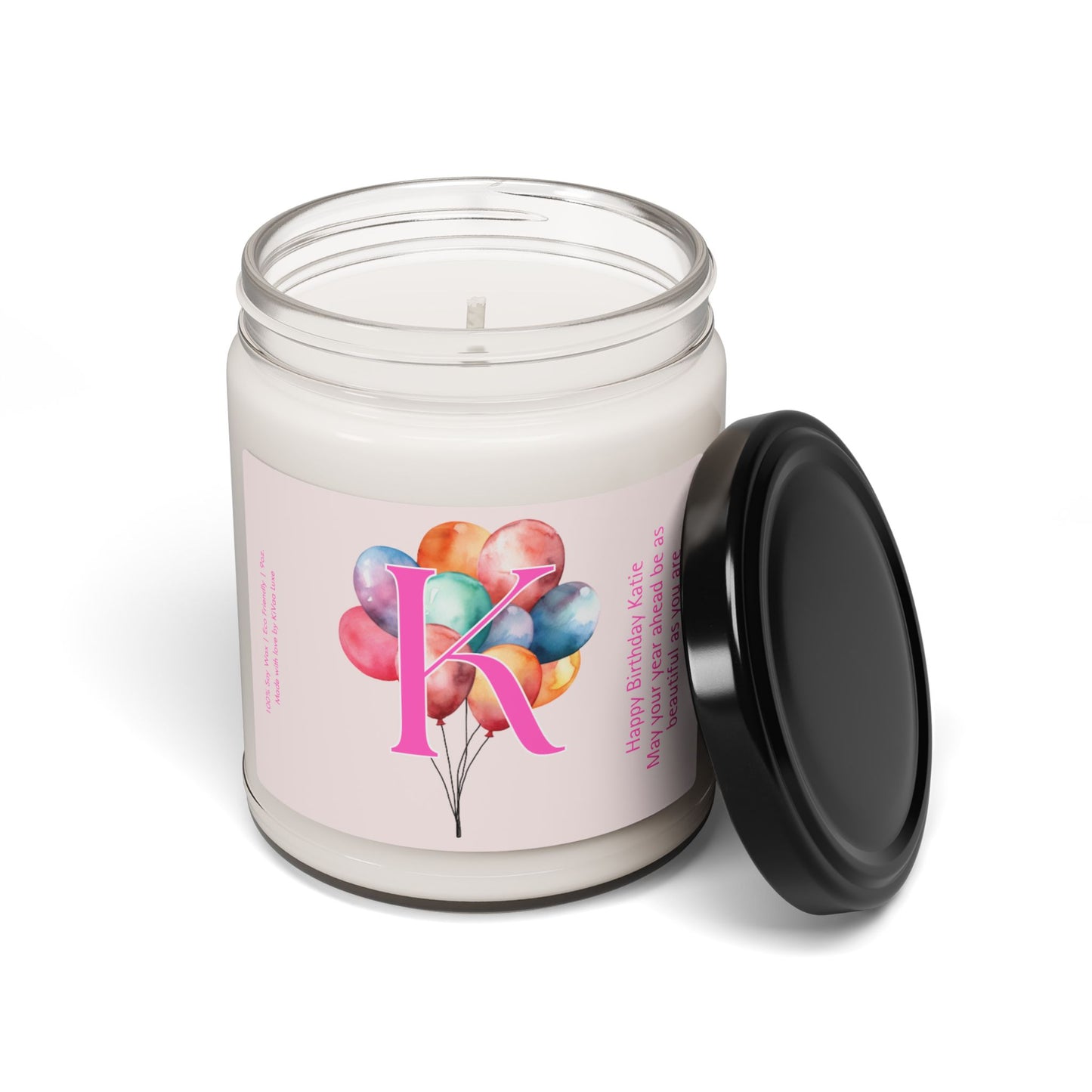Monogrammed Birthday Balloons Personalized Birthday Candle