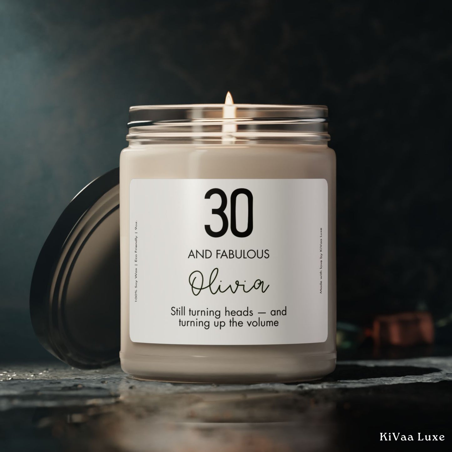 Any Age Personalised Birthday Gift for Her Candle
