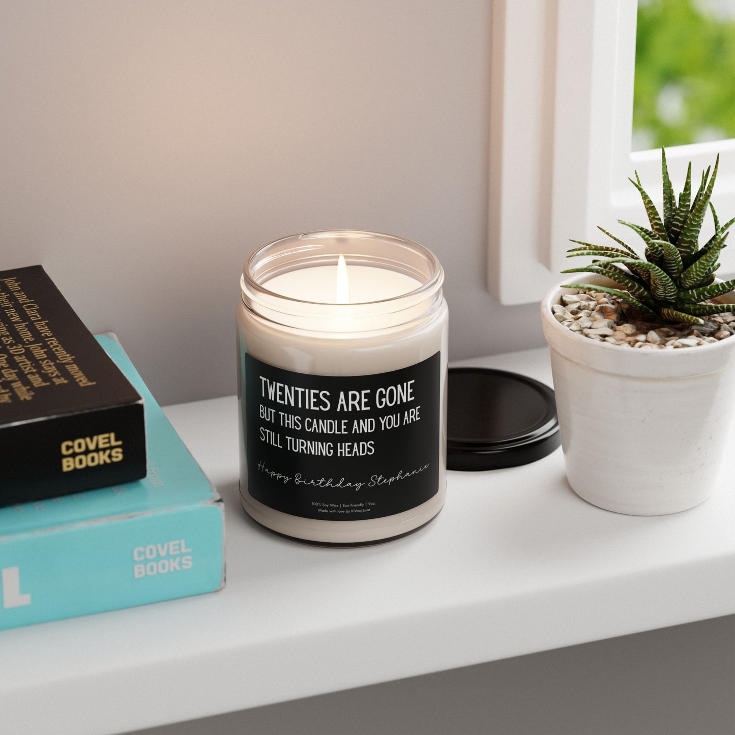 Personalized 30th Birthday Candle Gift - 'Twenties are gone'