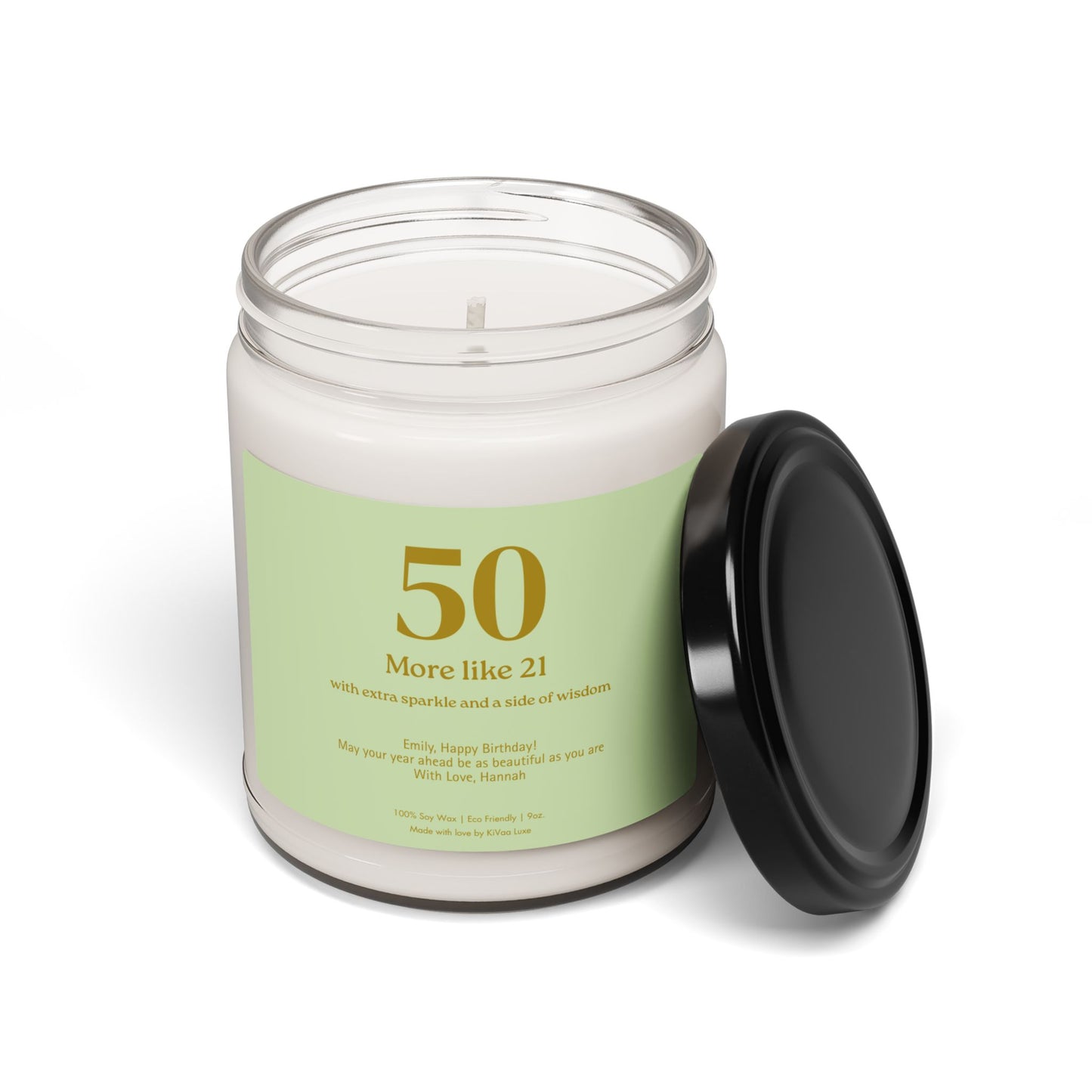 Personalized Funny 50th Birthday Gift Candle