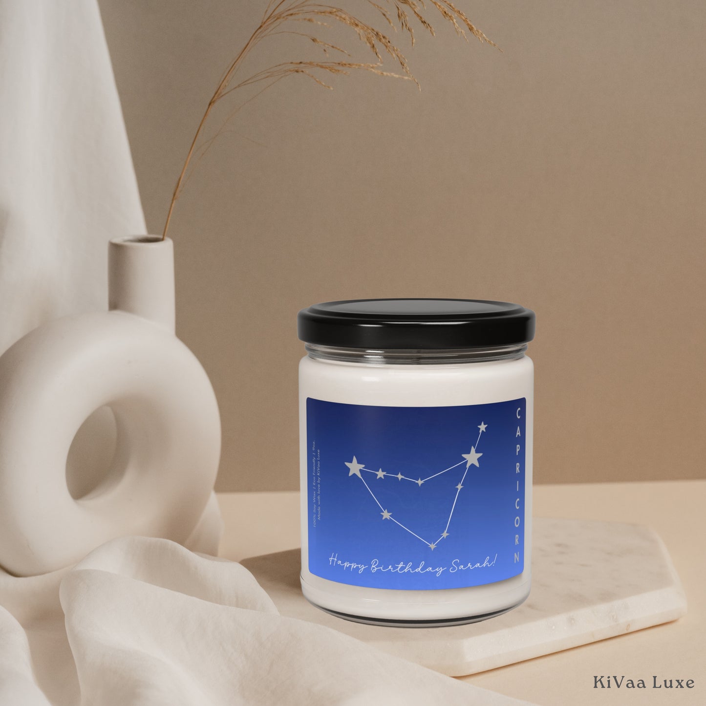 Personalized Zodiac Horoscope Birthday Candle - Capricorn