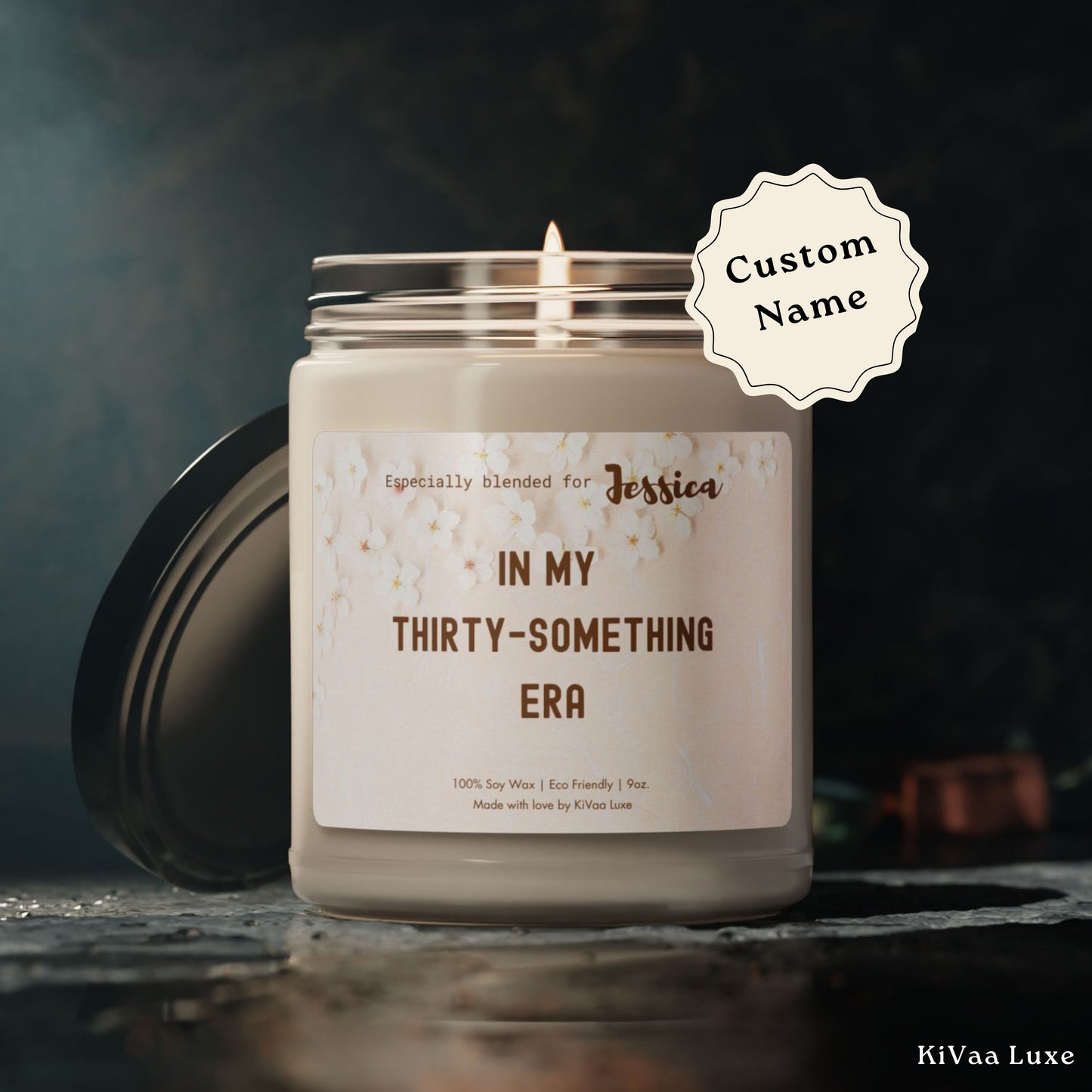 Personalized 'In my Thirty Something Era' Birthday Candle Gift