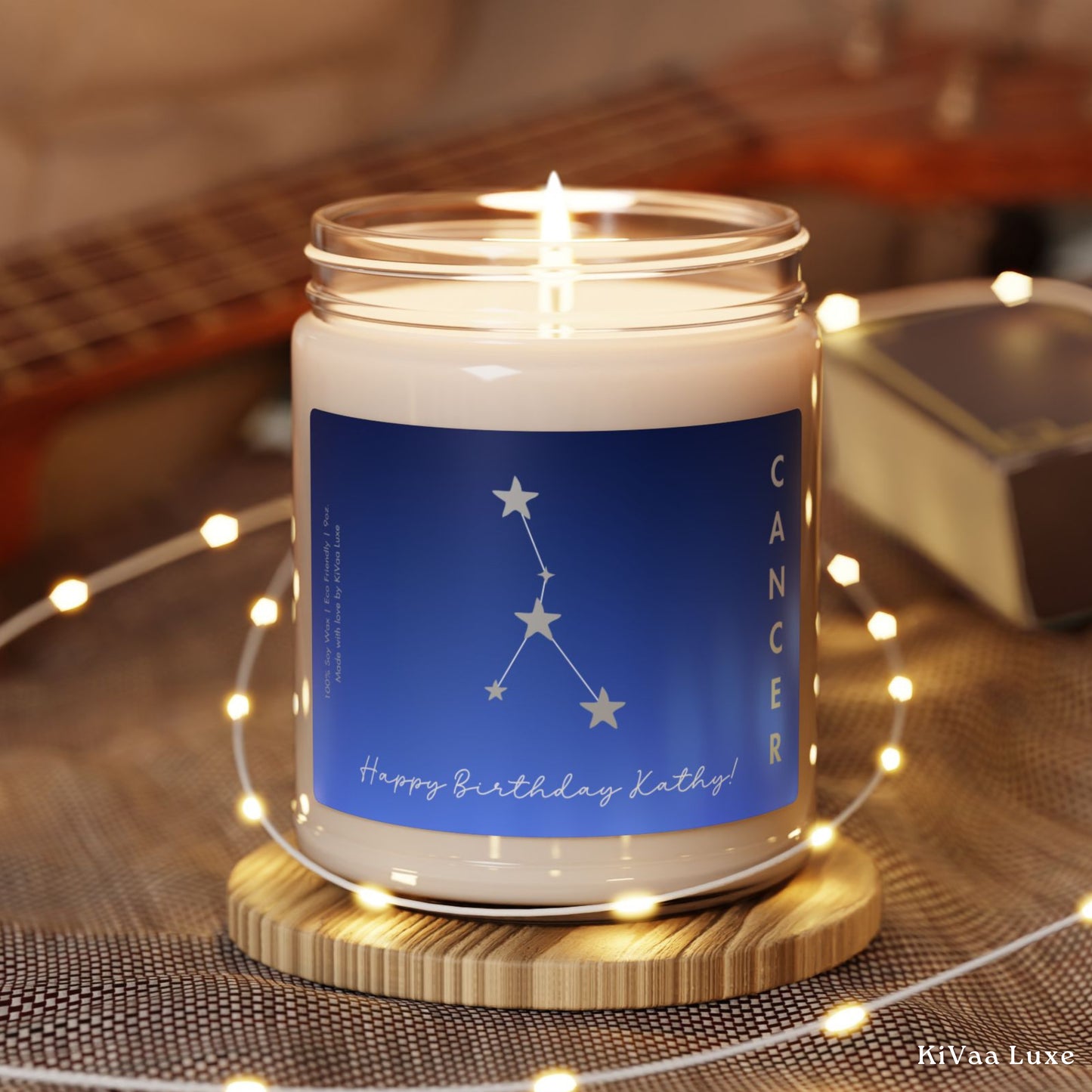 Personalized Zodiac Horoscope Birthday Candle - Cancer