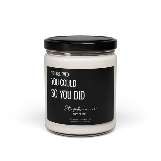 Personalized Graduation Candle