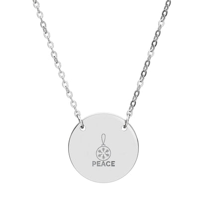 Christmas Engraved Necklace - Holiday Word Pendants