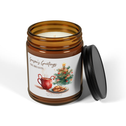 Season’s Greetings Candle – Personalized Christmas Candle Gift