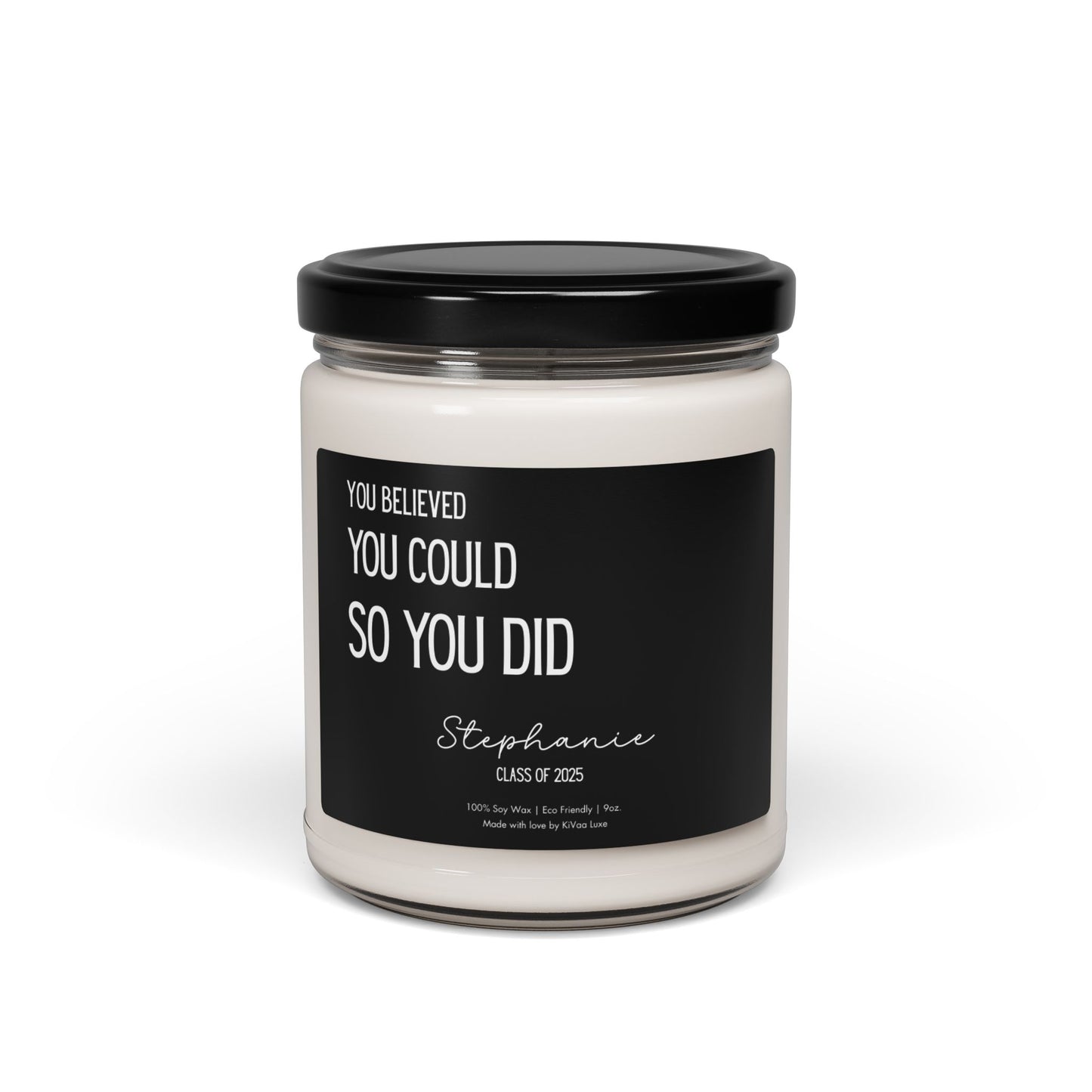 Personalized Graduation Candle