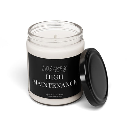 Lowkey High Maintenance Candle – Funny Gen Z Soy Gift