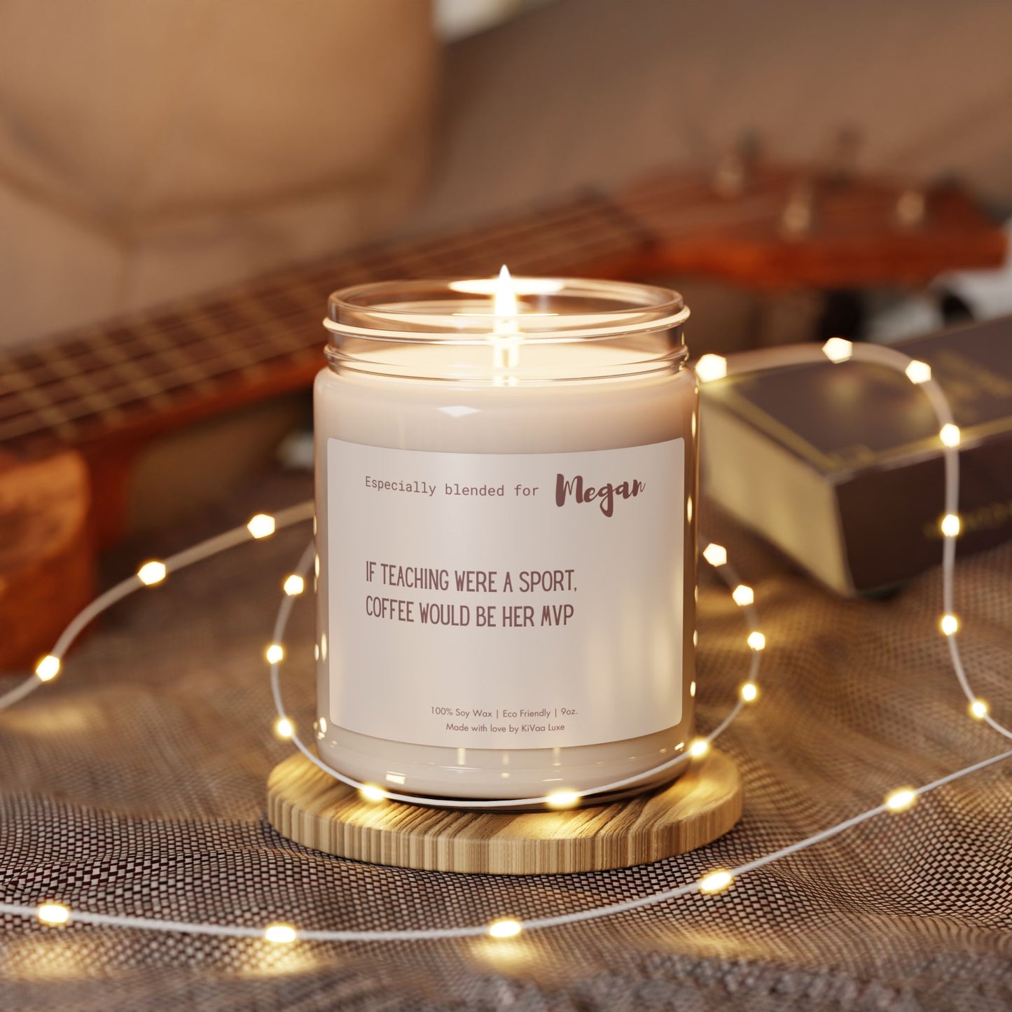 Personalized Candle For Coffee Lover Teacher