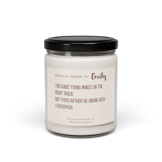 Personalized Candle For Hiking Lover Teacher