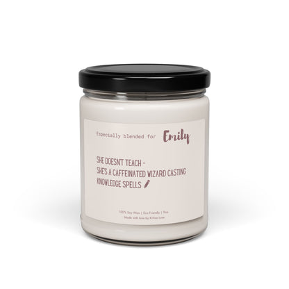 Personalized Candle For Coffee Lover Teacher