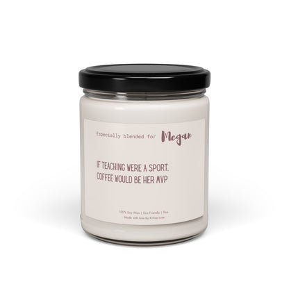 Personalized Candle For Coffee Lover Teacher