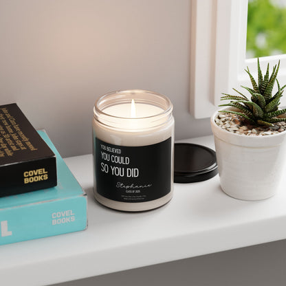 Personalized Graduation Candle