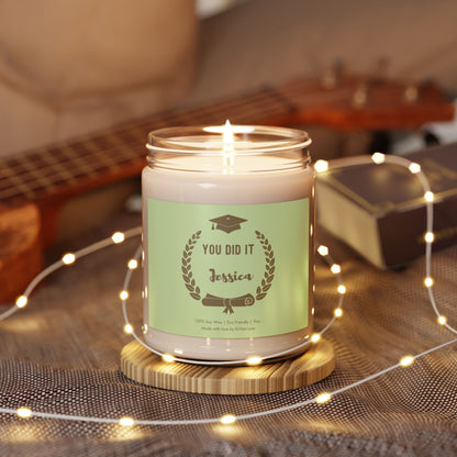 Personalized Graduation Candle