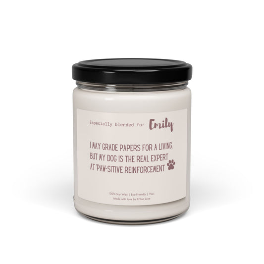 Personalized Candle For Dog Lover Teacher