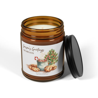 Season’s Greetings Candle – Personalized Christmas Gift