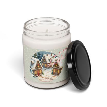 Merry Christmas Candle – Whimsical Christmas Village Candle