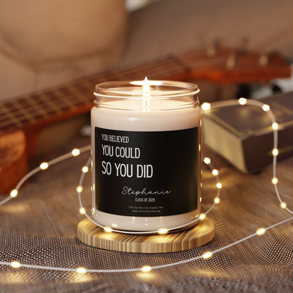 Personalized Graduation Candle