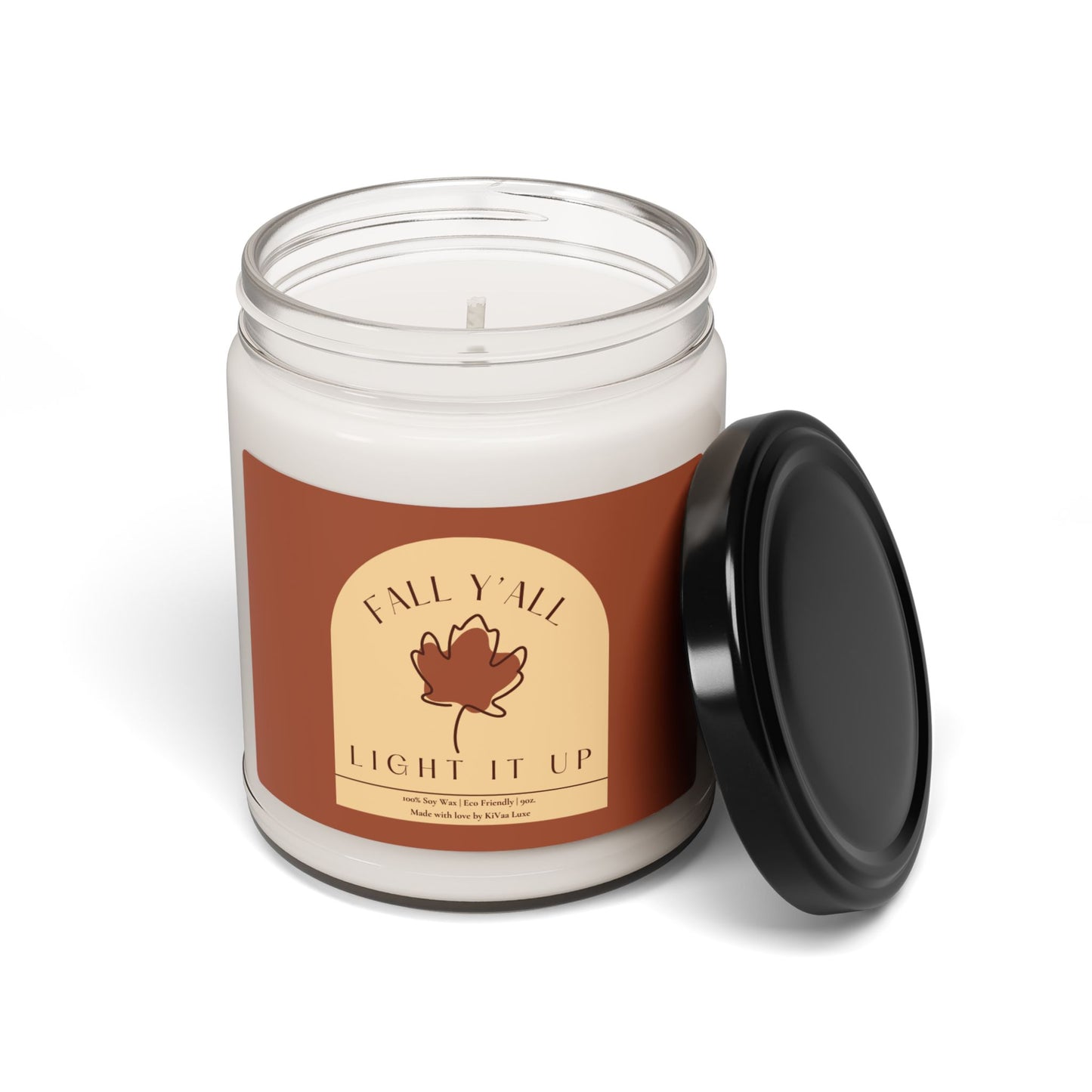 Fall Y'all Light It Up Candle - Cinnamon Apple Spice Candle