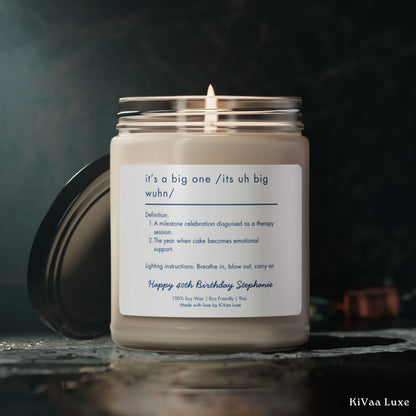 Any Age Personalized Birthday Gift Candle For Her