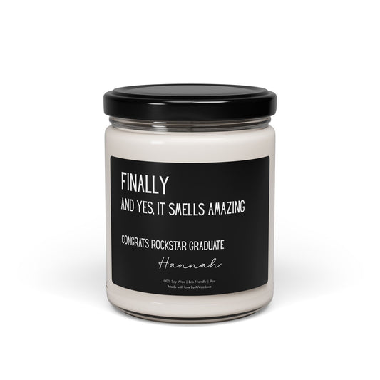 Personalized Graduation Candle