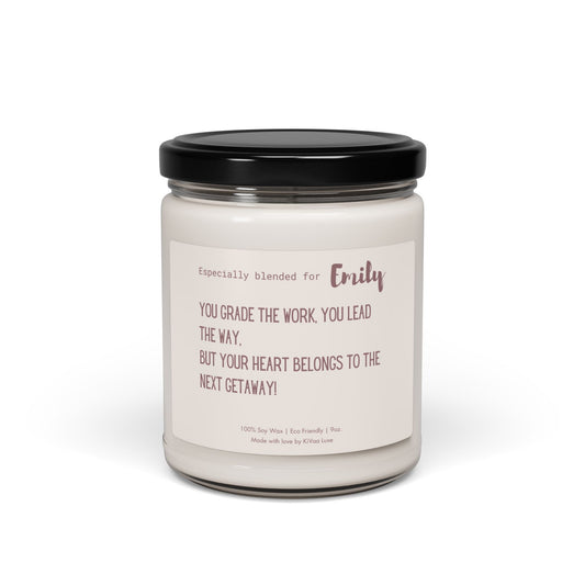 Personalized Candle For Travel Loving Teacher