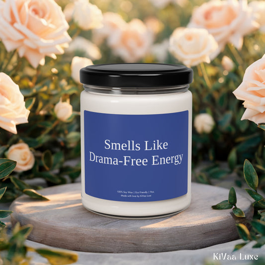 Smells Like Drama Free Energy Candle – Funny Gen Z Soy Candle