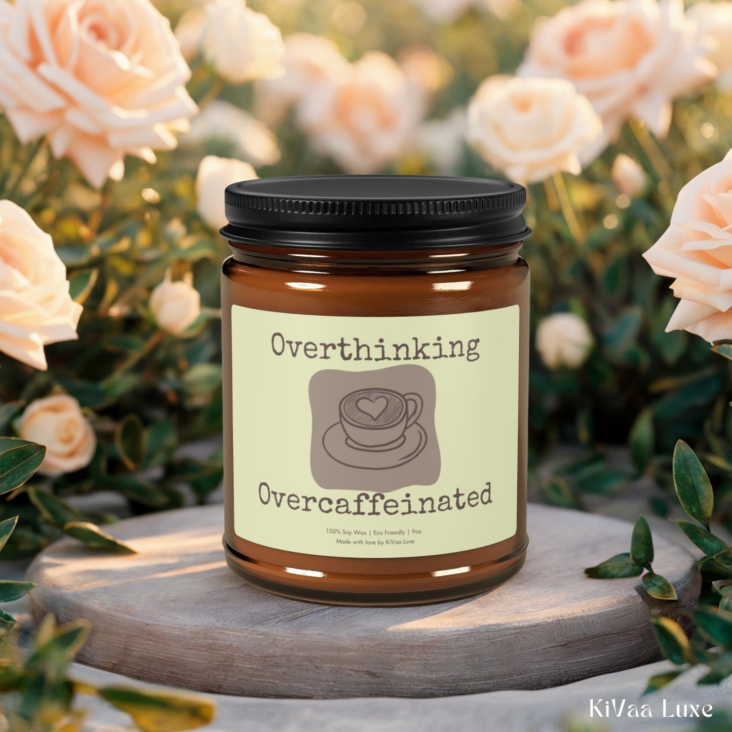 Overthinking Overcaffeinated Candle - Funny Gen Z Soy Candle