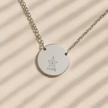 Christmas Engraved Necklace - Holiday Word Pendants
