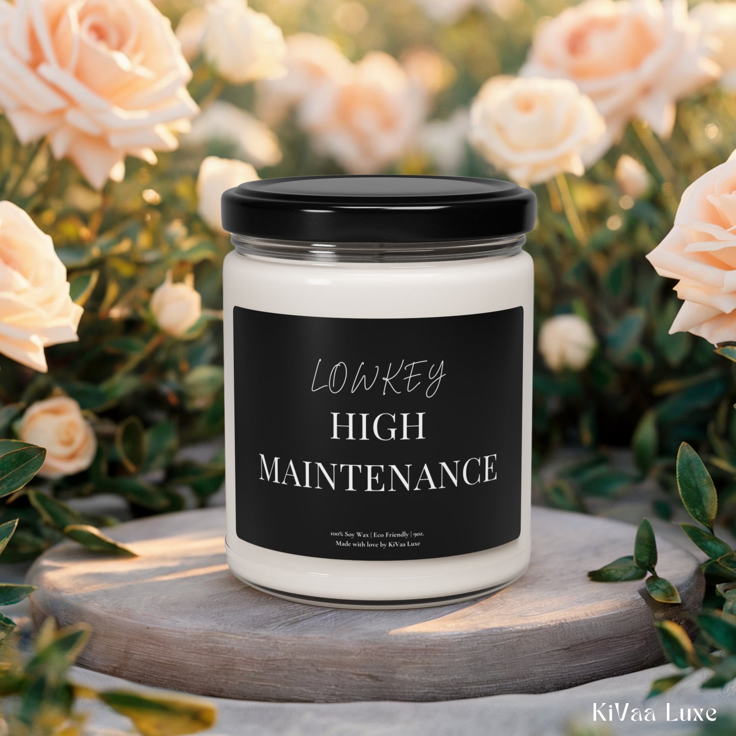 Lowkey High Maintenance Candle – Funny Gen Z Soy Gift