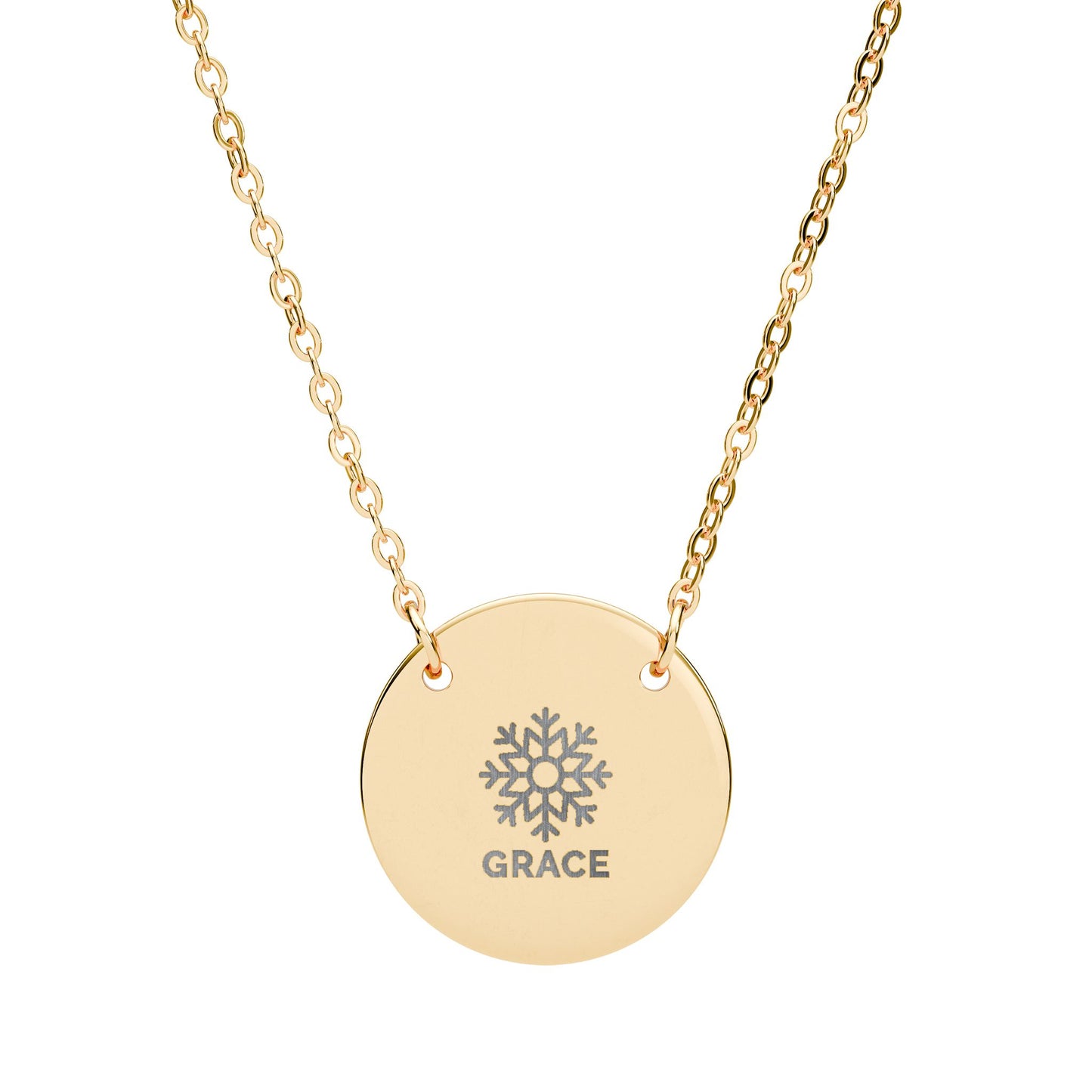 Christmas Engraved Necklace - Holiday Word Pendants