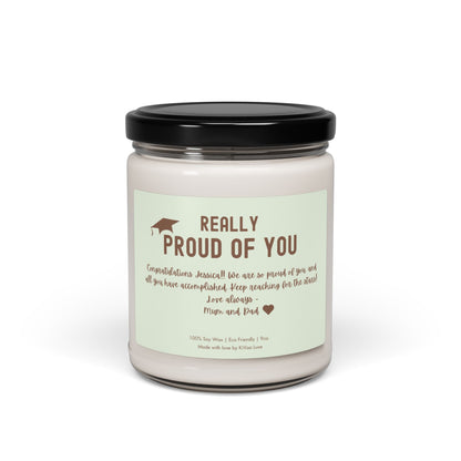 Personalized Graduation Candle