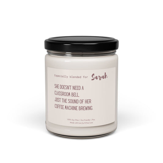 Personalized Candle For Coffee Lover Teacher