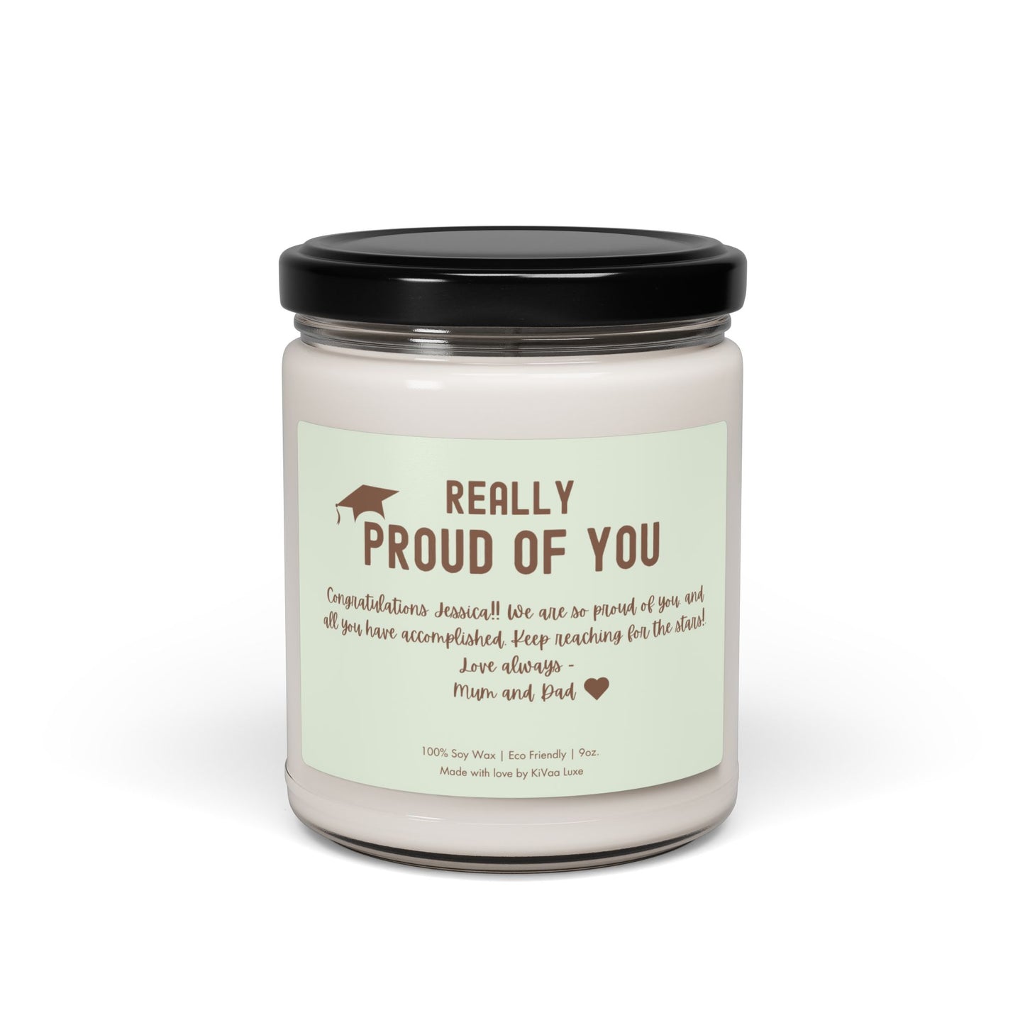 Personalized Graduation Candle