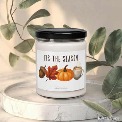 Tis The Season Fall Candle - Cinnamon Apple Spice Candle