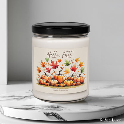 Hello Fall Scented Soy Autumn Candle