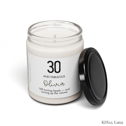 Any Age Personalised Birthday Gift for Her Candle