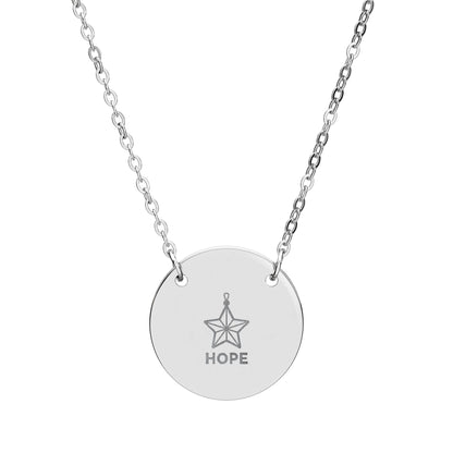 Christmas Engraved Necklace - Holiday Word Pendants