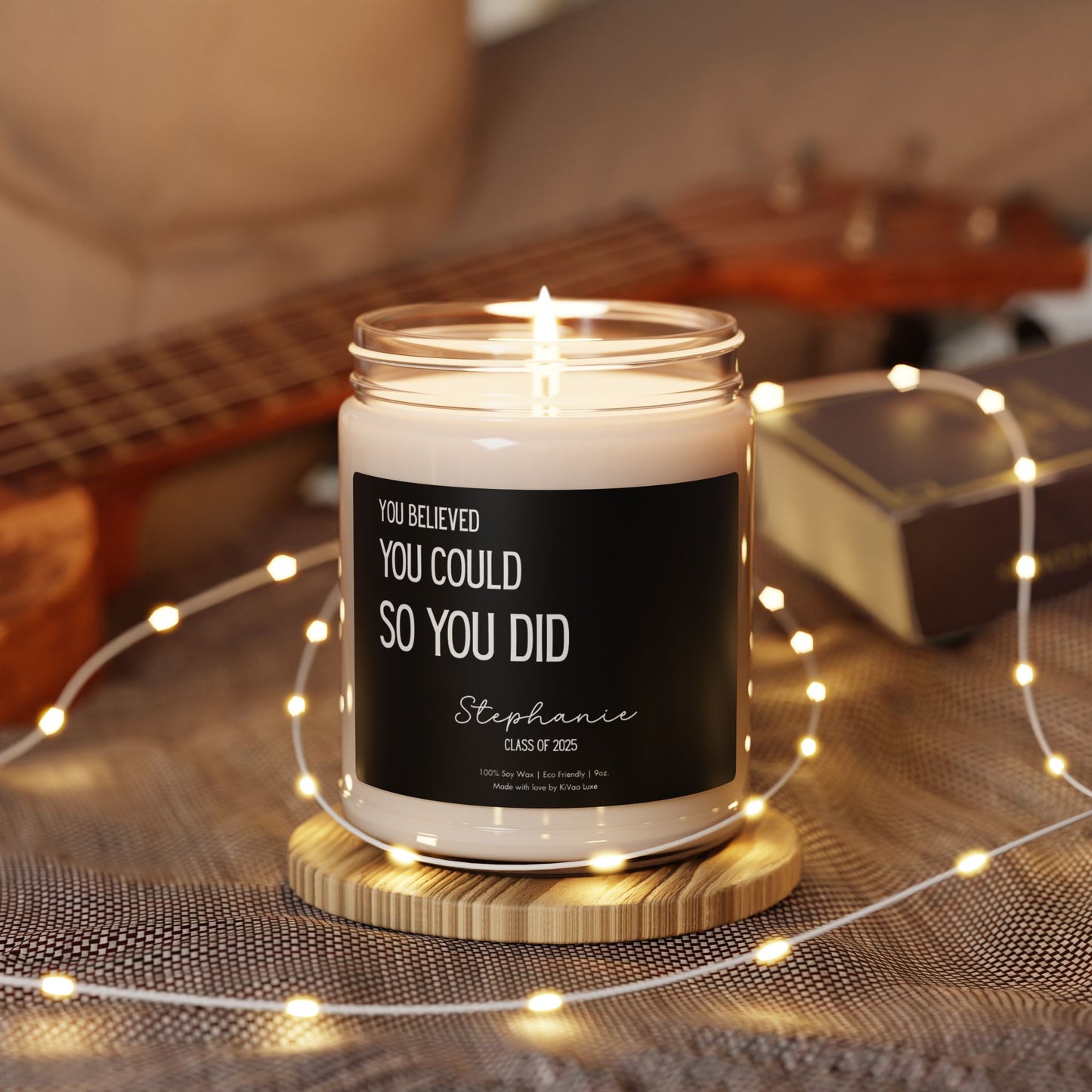 Personalized Graduation Candle