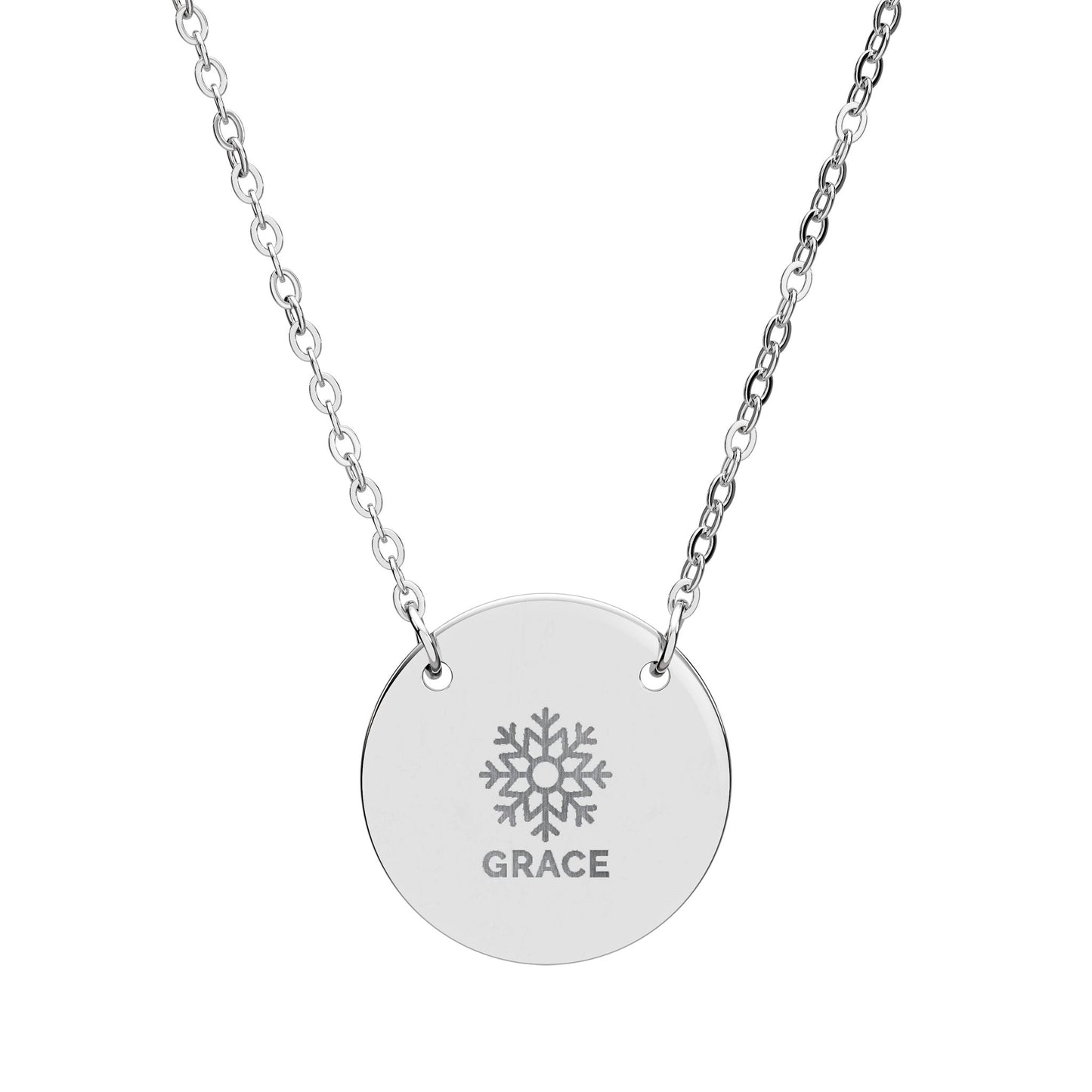 Christmas Engraved Necklace - Holiday Word Pendants