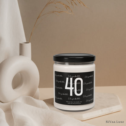 Any Age Personalised Birthday Gift for Her Candle