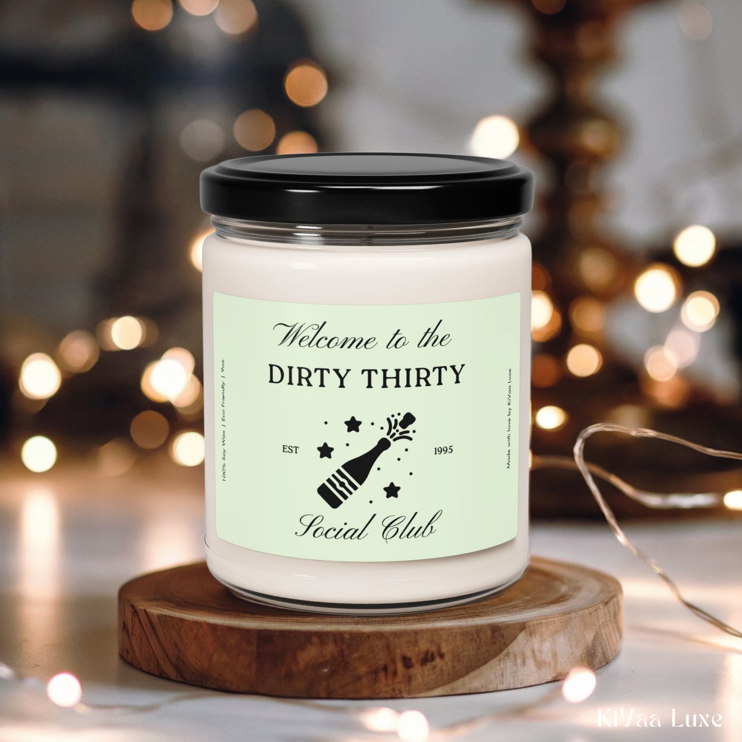 Personalized 30th Dirty Thirty Birthday Candle Gift