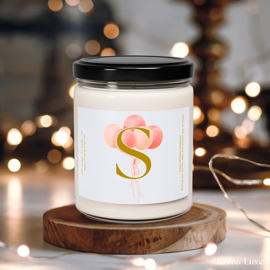 Monogrammed Birthday Balloons Personalized Birthday Candle