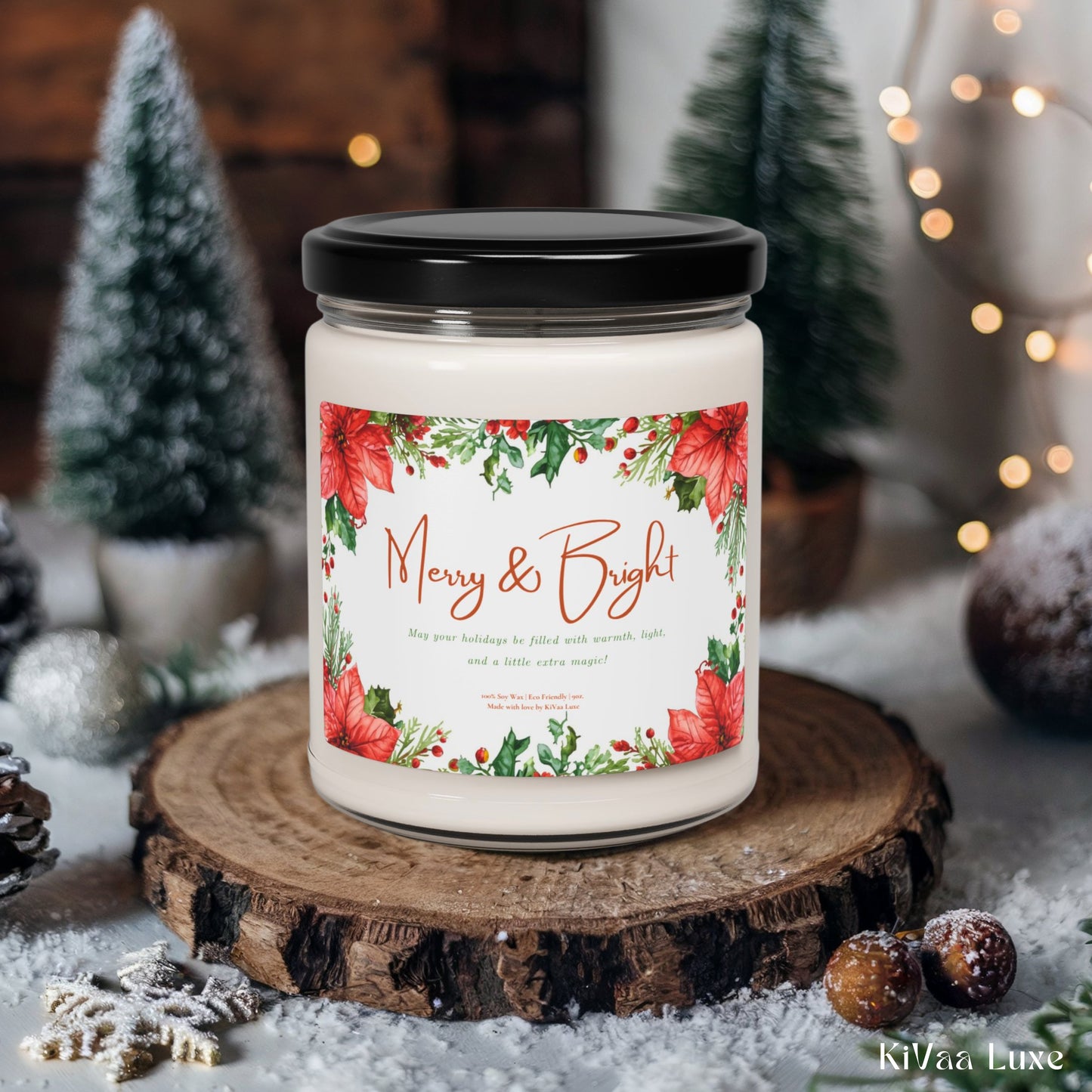 Merry & Bright Christmas Candle