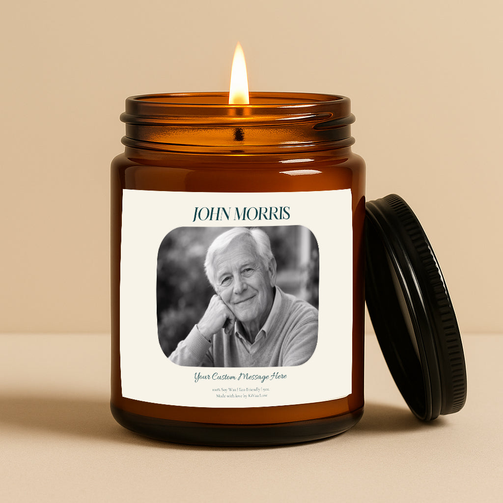 Custom Photo Candle – Upload Your Image