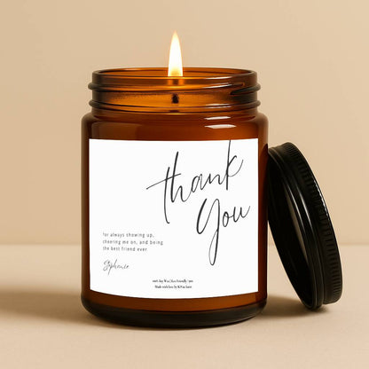 Personalized Thank You Gift for Friend Minimalistic