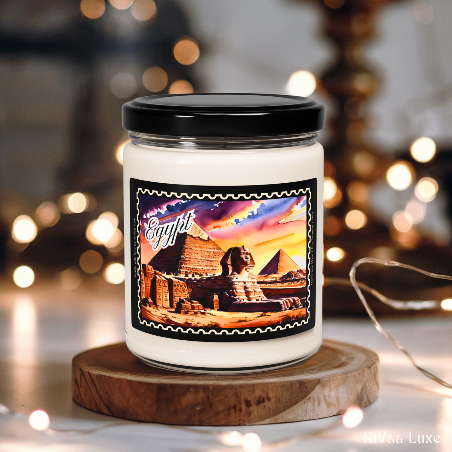 Egypt Souvenir Candle Vacation Keepsake