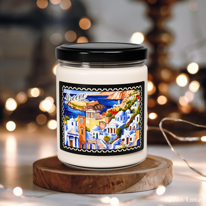 Greece Souvenir Candle Vacation Keepsake