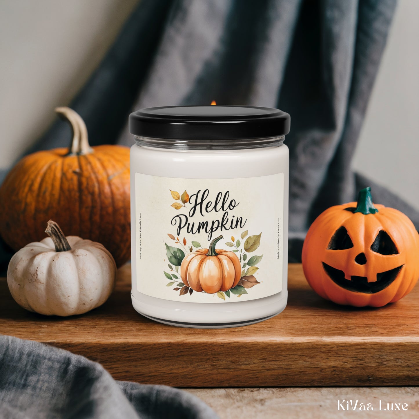 Hello Pumpkin Scented Soy Fall Candle